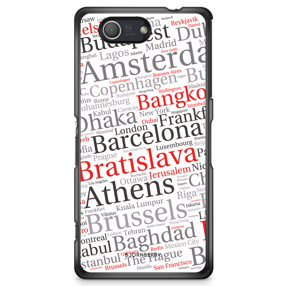 Sony Xperia Z3 Compact Case - City Names