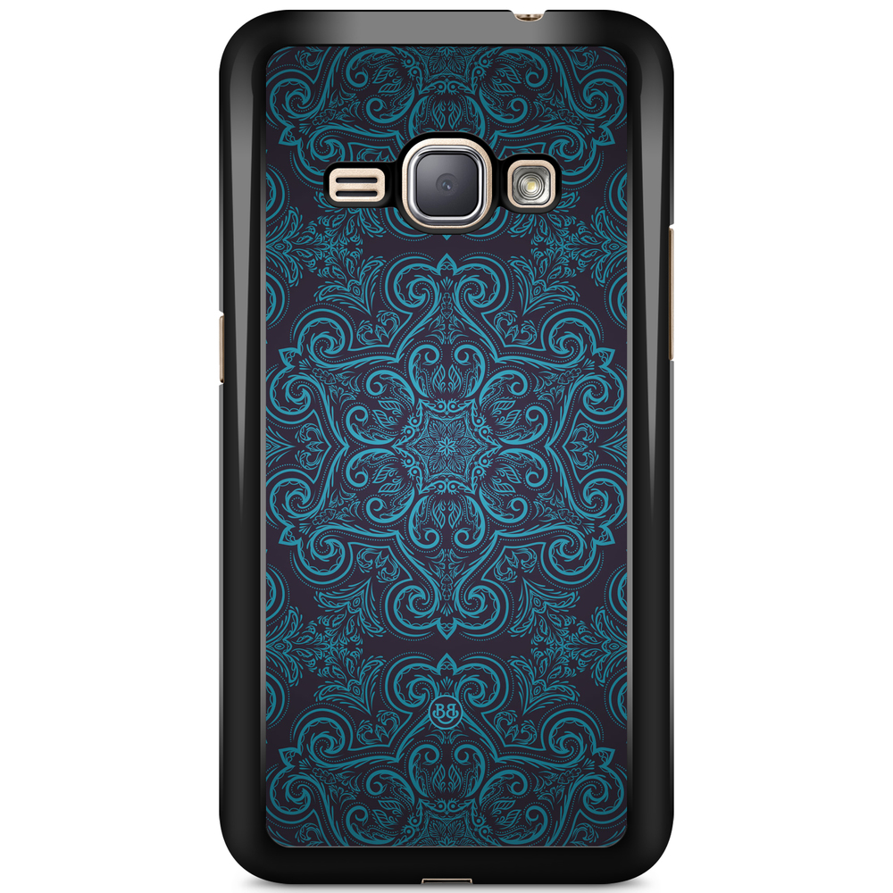 Samsung Galaxy J1 (2016) Case - Blue Retro Pattern