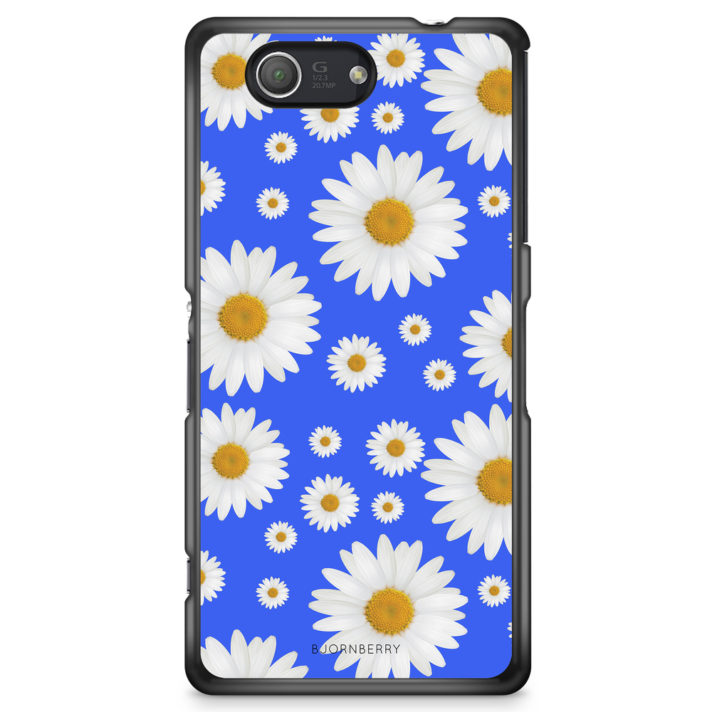 Sony Xperia Z3 Compact Case - Blue Daisy Flowers