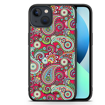 iPhone 13 Mini Skal - Röd Paisley