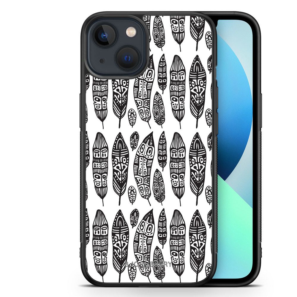 iPhone 13 Mini Case - Vintage Feathers