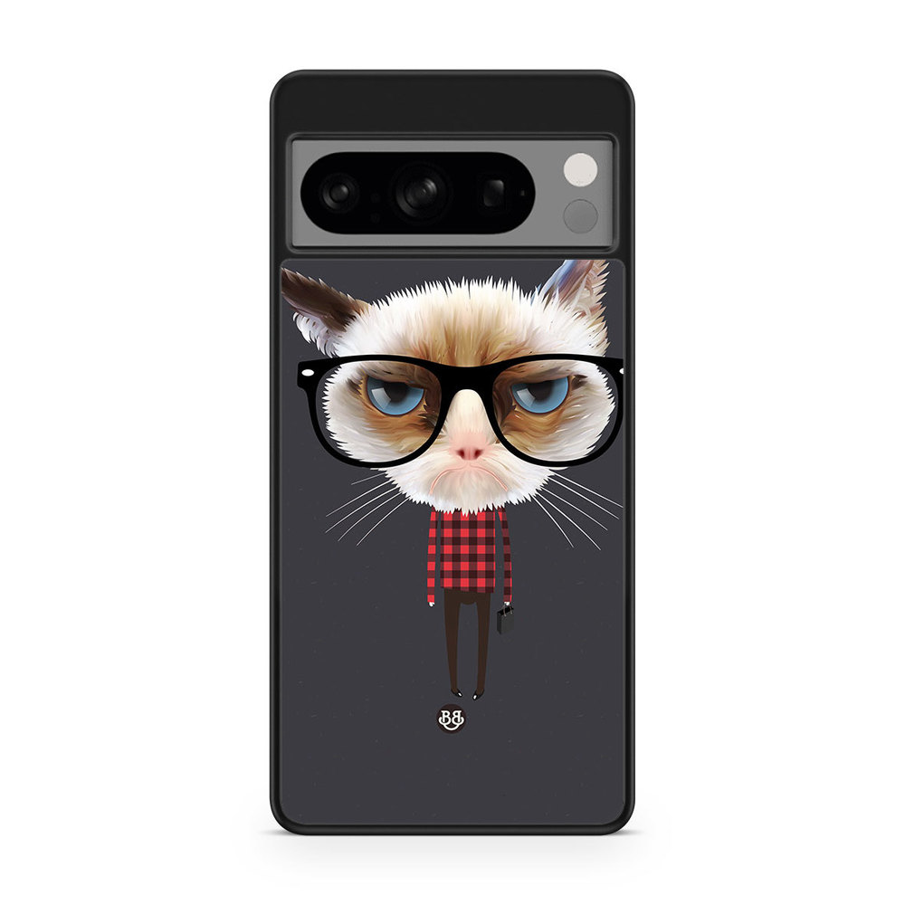 Google Pixel 8 Pro Case - Hipster Cat