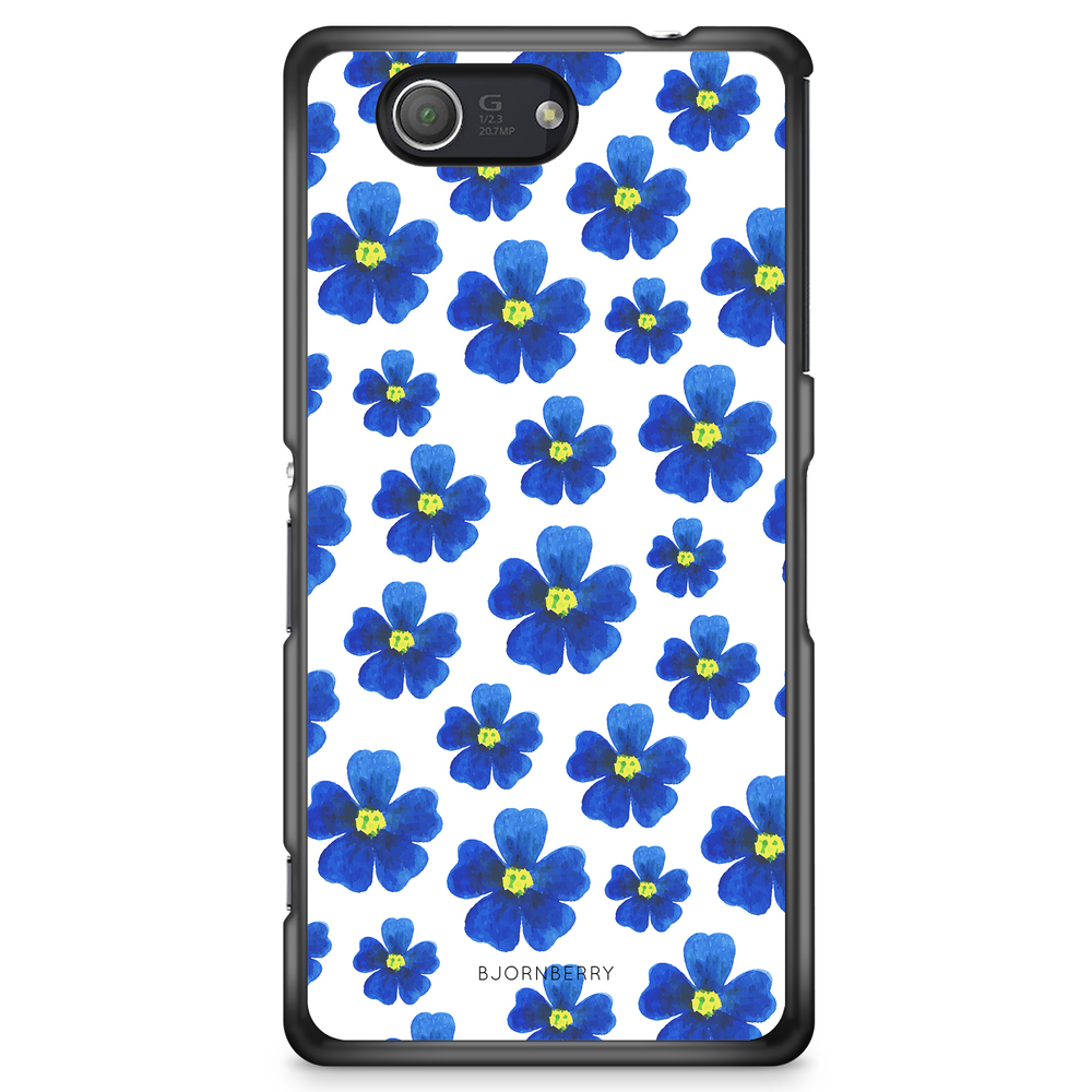 Sony Xperia Z3 Compact Case - Blue Flowers