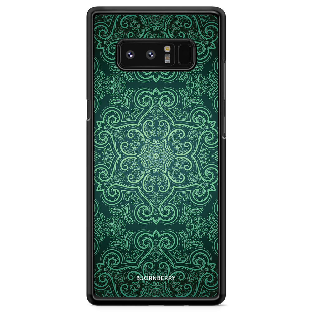 Samsung Galaxy Note 8 Case - Green Retro Pattern