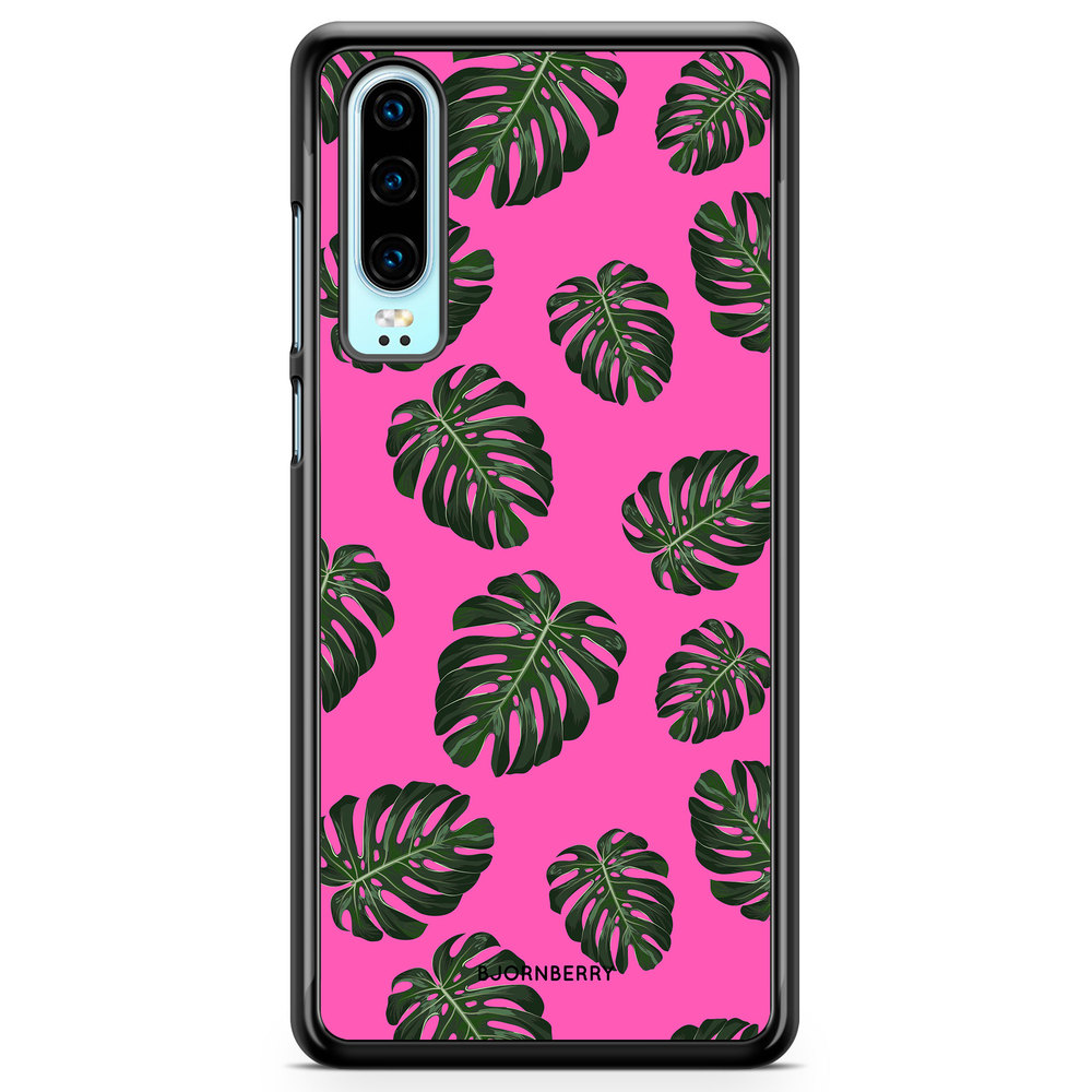 Huawei P30 Case - Monstera Pink