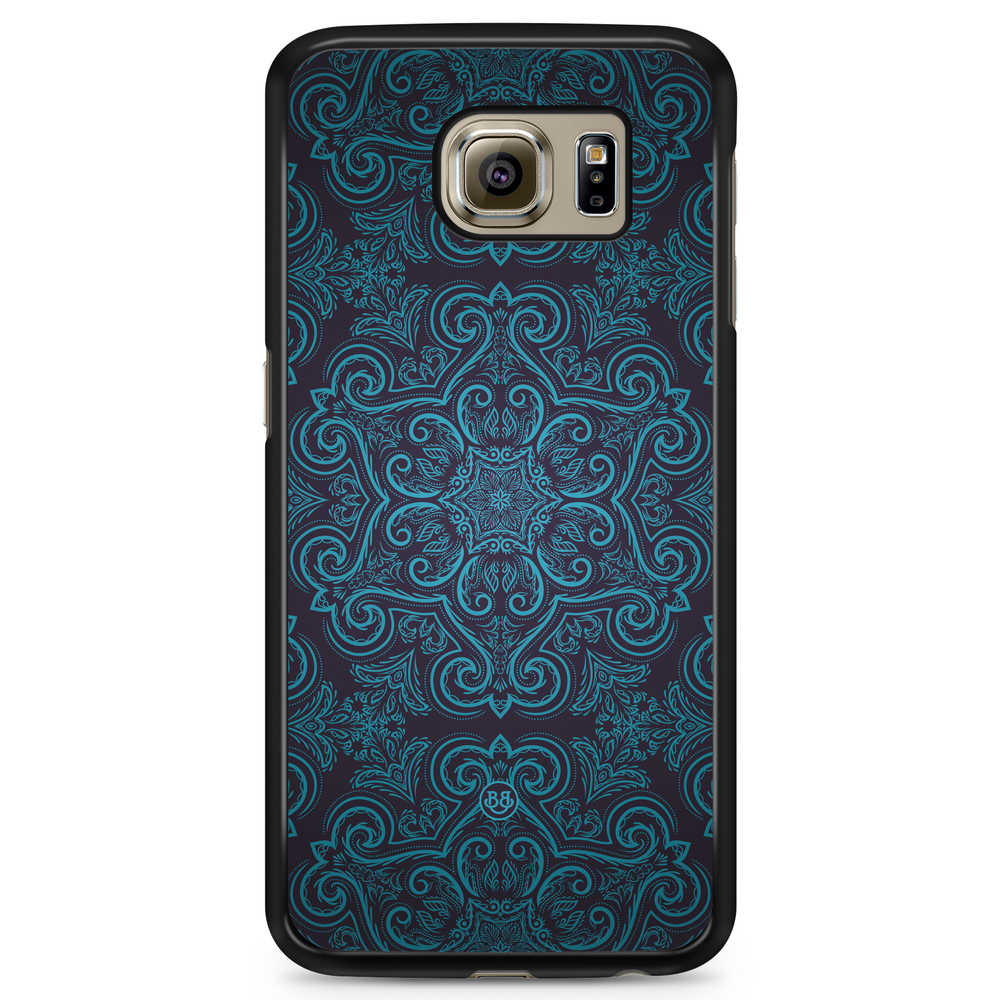 Samsung Galaxy S6 Case - Blue Retro Pattern
