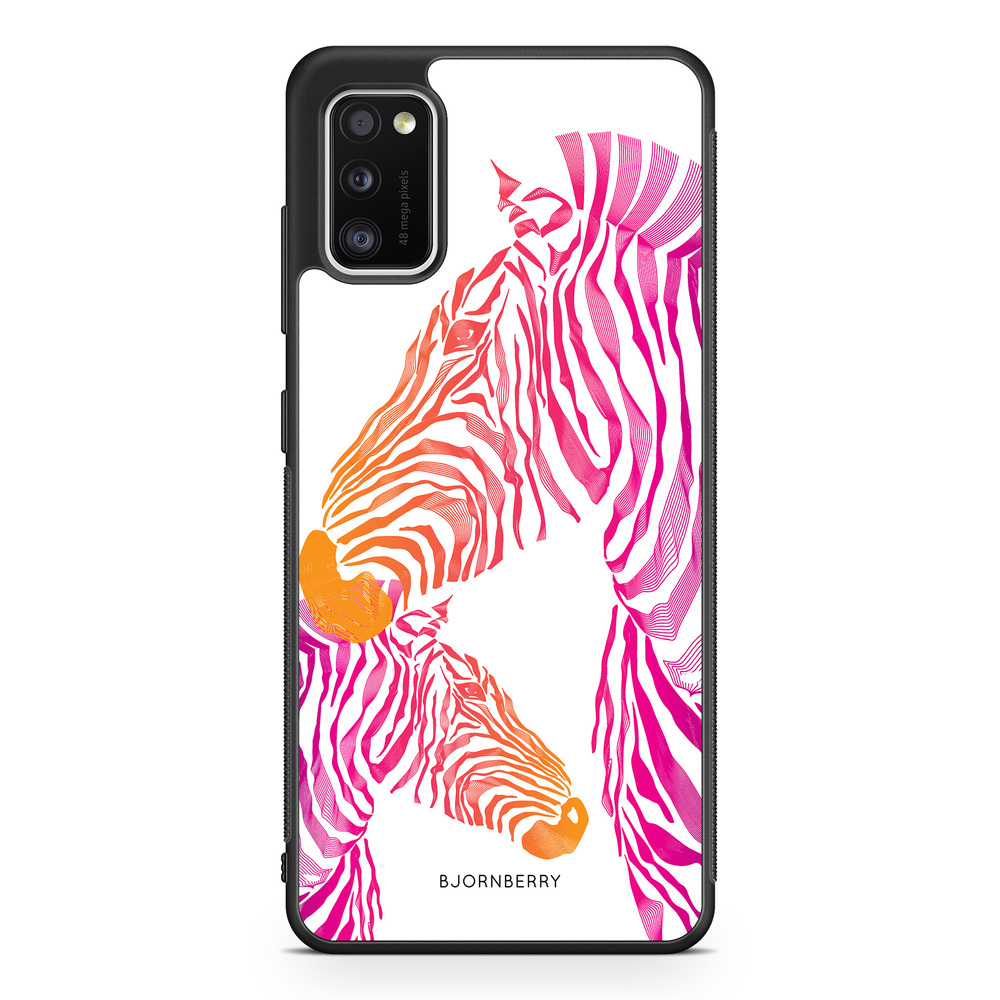 Samsung Galaxy A41 Case - Pink Zebras