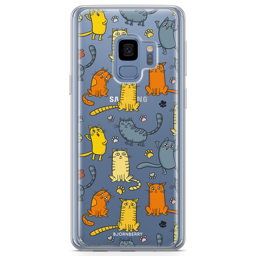 Samsung Galaxy S9 Fashion Case - Cat pattern