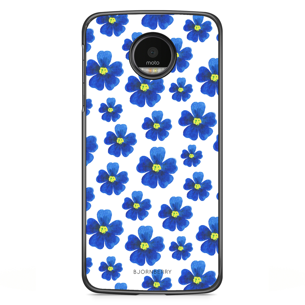 Motorola Moto G5S Plus Case - Blue Flowers