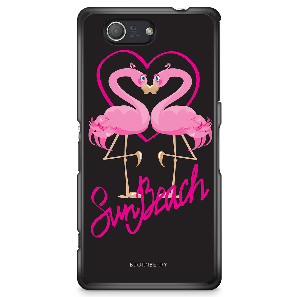 Sony Xperia Z3 Compact Case - Sun Beach Flamingo