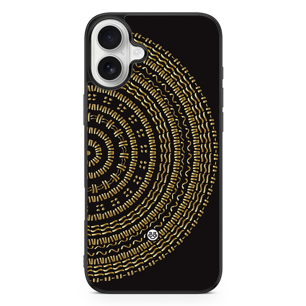 iPhone 16 Plus Case - Mandala Gold/Black