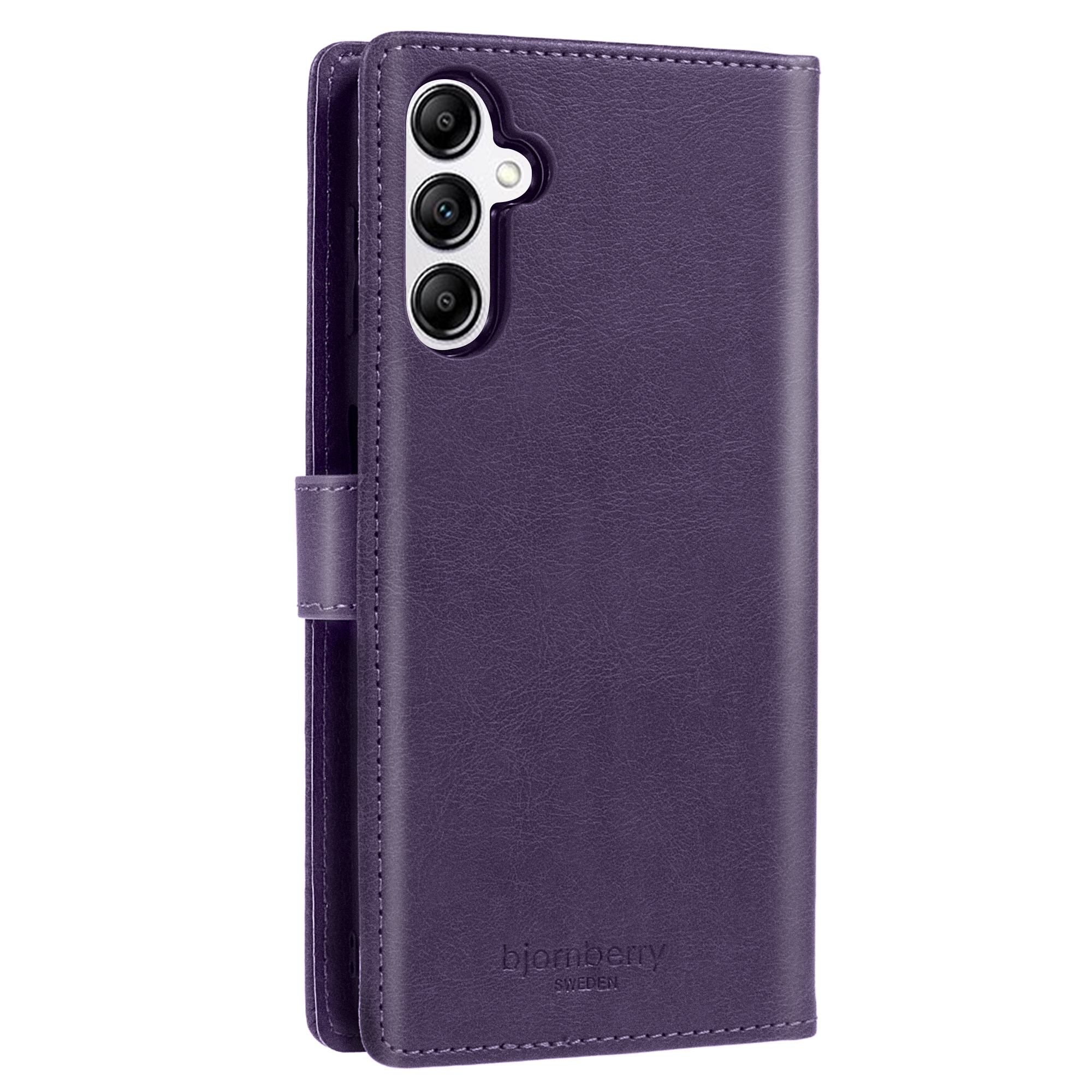 Samsung Galaxy A14 Magnet Wallet Case MONOGRAM - Purple - 4