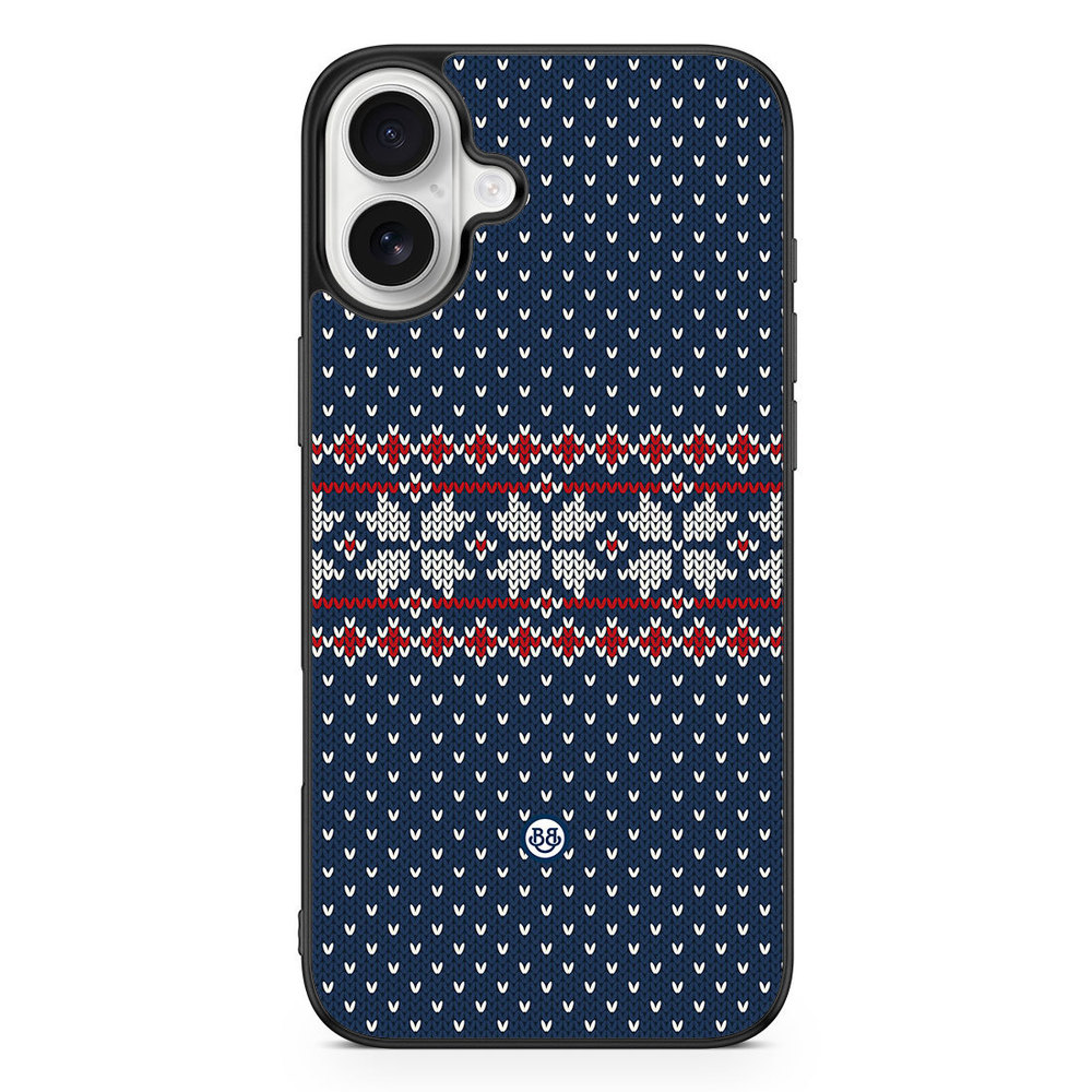 iPhone 16 Plus Case - Knitted Xmas