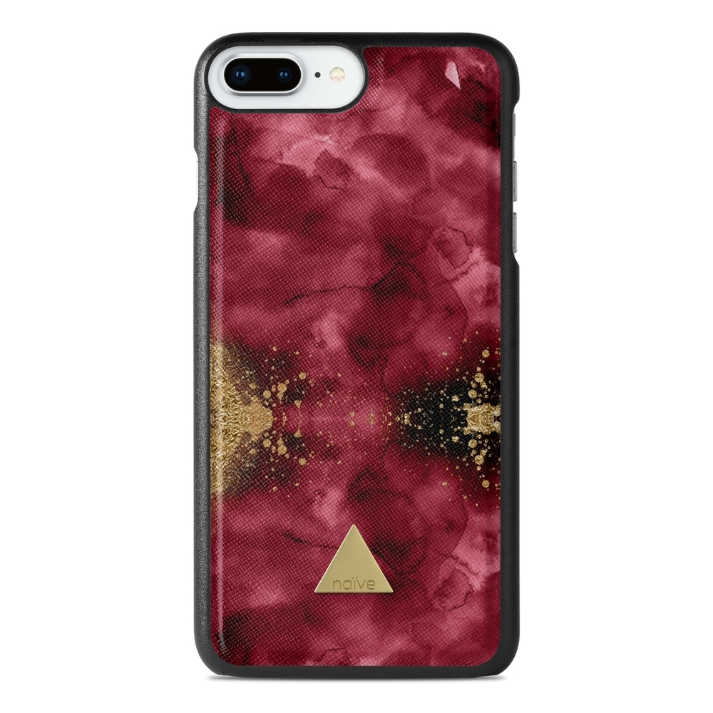 Naive iPhone 8 Plus Case - Burgendy Shimmer