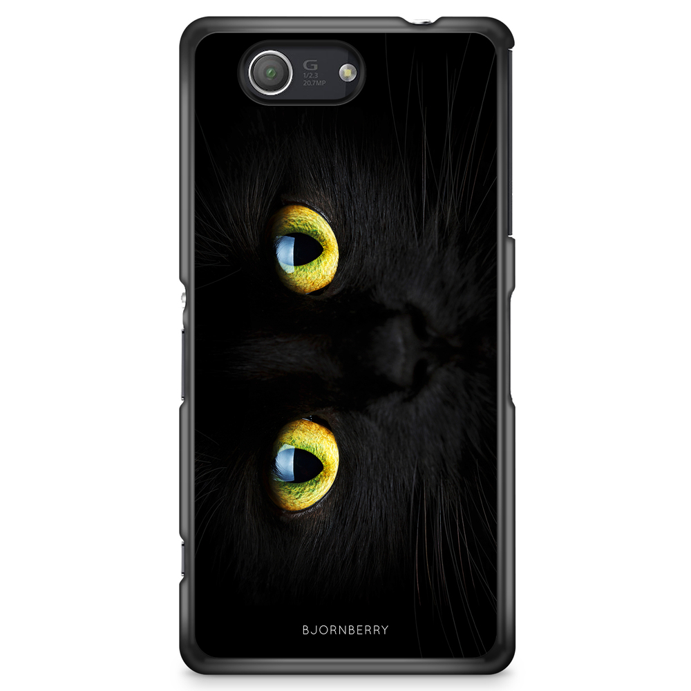 Sony Xperia Z3 Compact Case - Black Cat Close Up