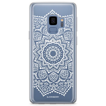 Samsung Galaxy S9 Fashion Skal - Vit Mandala