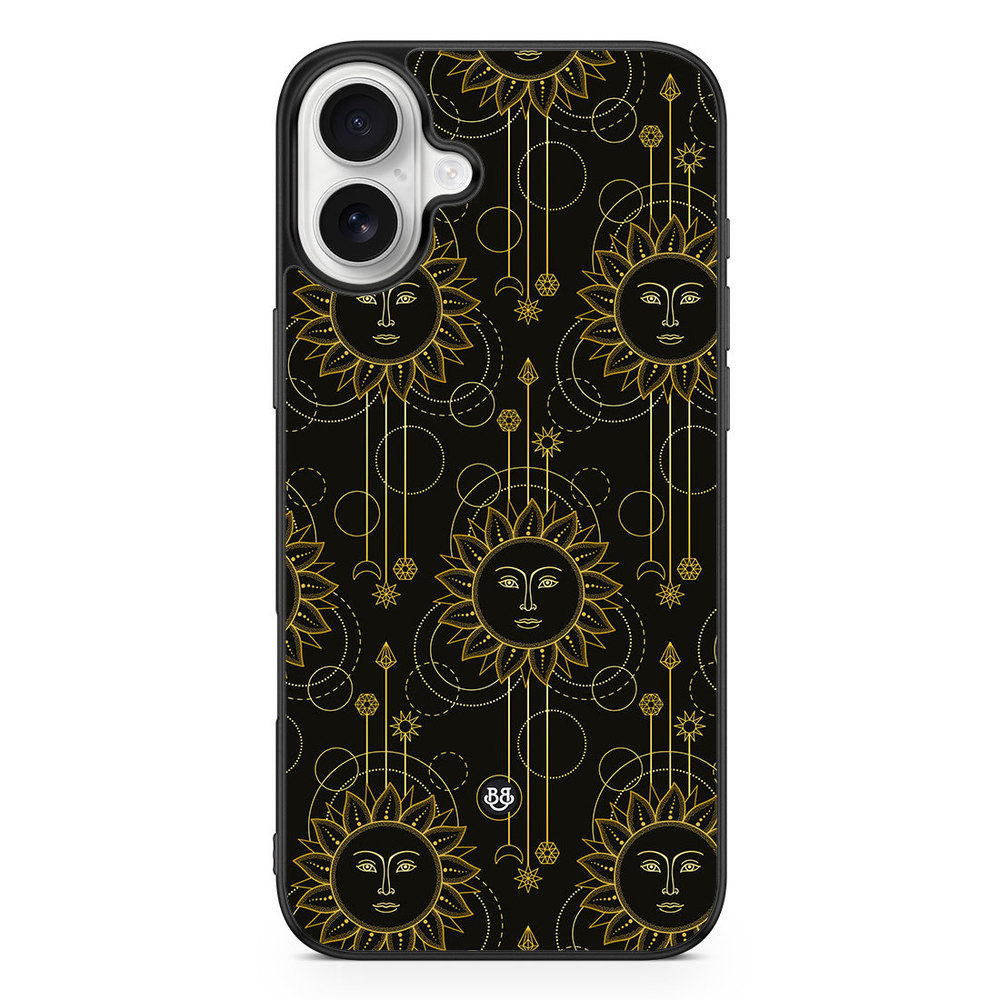 iPhone 16 Plus Case - Gold Suns