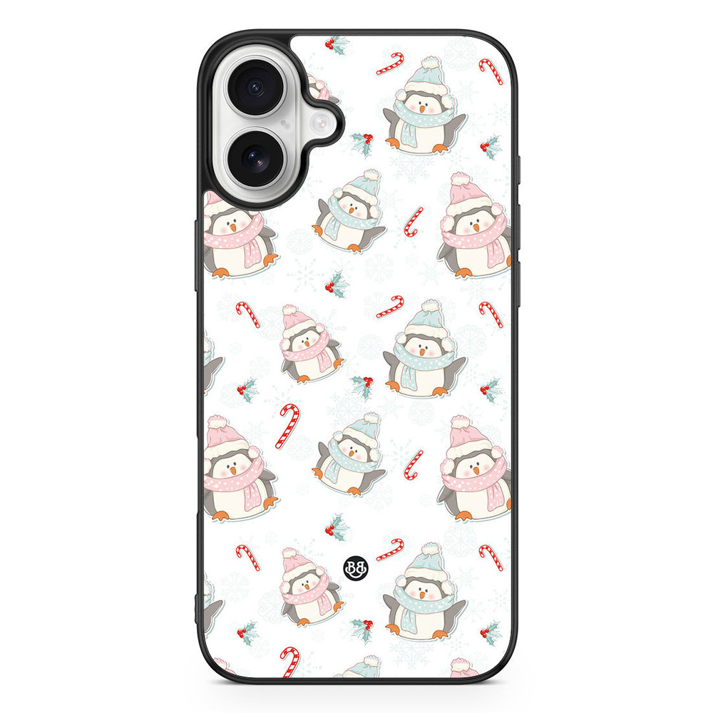 iPhone 16 Plus Case - Christmas Penguins