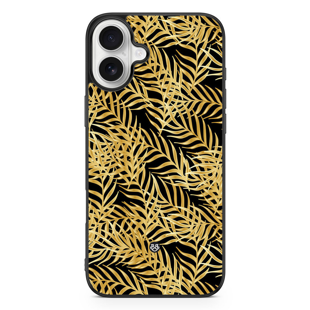 iPhone 16 Plus Case - Gold Palm