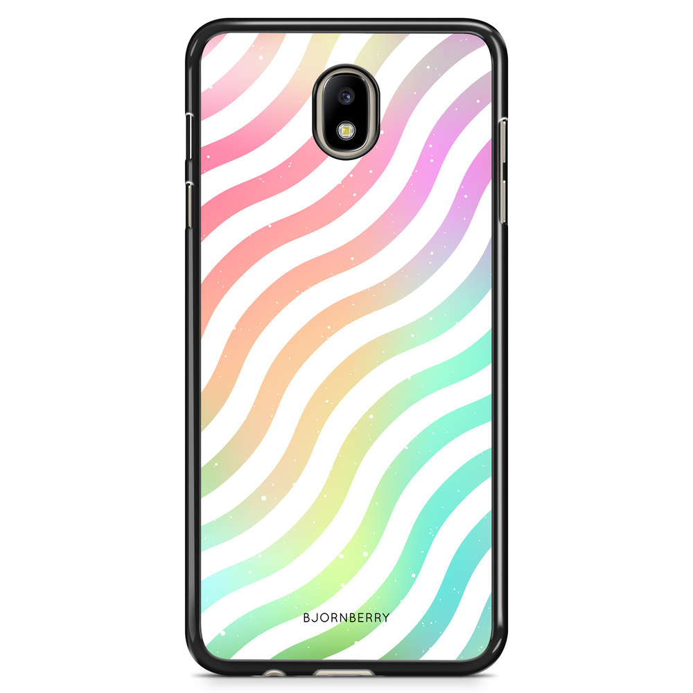 Samsung Galaxy J7 (2017) Case - Wavy Rainbow