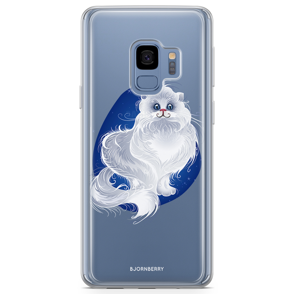 Samsung Galaxy S9 Fashion Case - White Cat