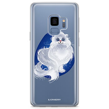 Samsung Galaxy S9 Fashion Skal - Vit Katt