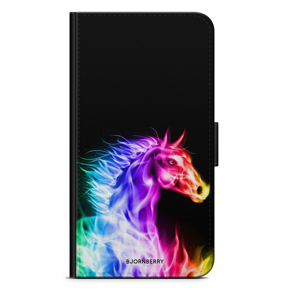 Huawei P40 Wallet Case - Flames Horse
