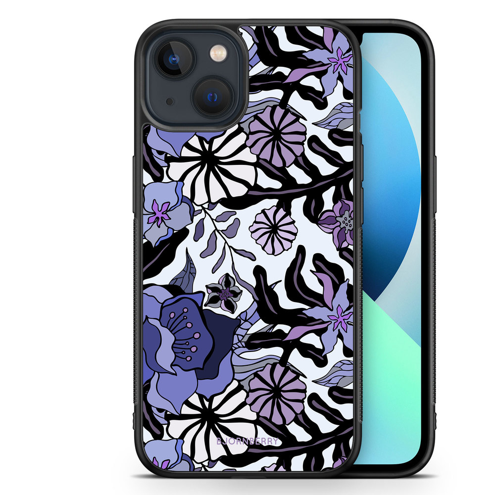 iPhone 13 Mini Case - Purple Flowers