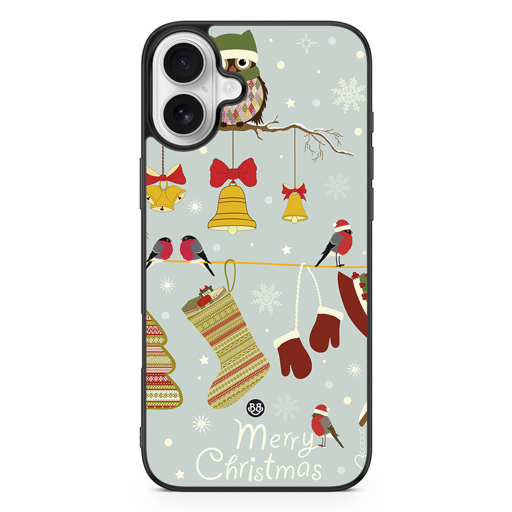 iPhone 16 Plus Case - Christmas Owls