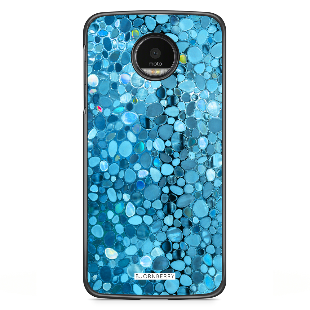 Motorola Moto G5S Plus Case - Stained Glass Blue