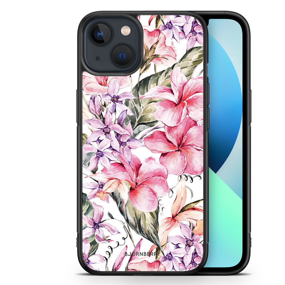 iPhone 13 Mini Case - Watercolor Flowers
