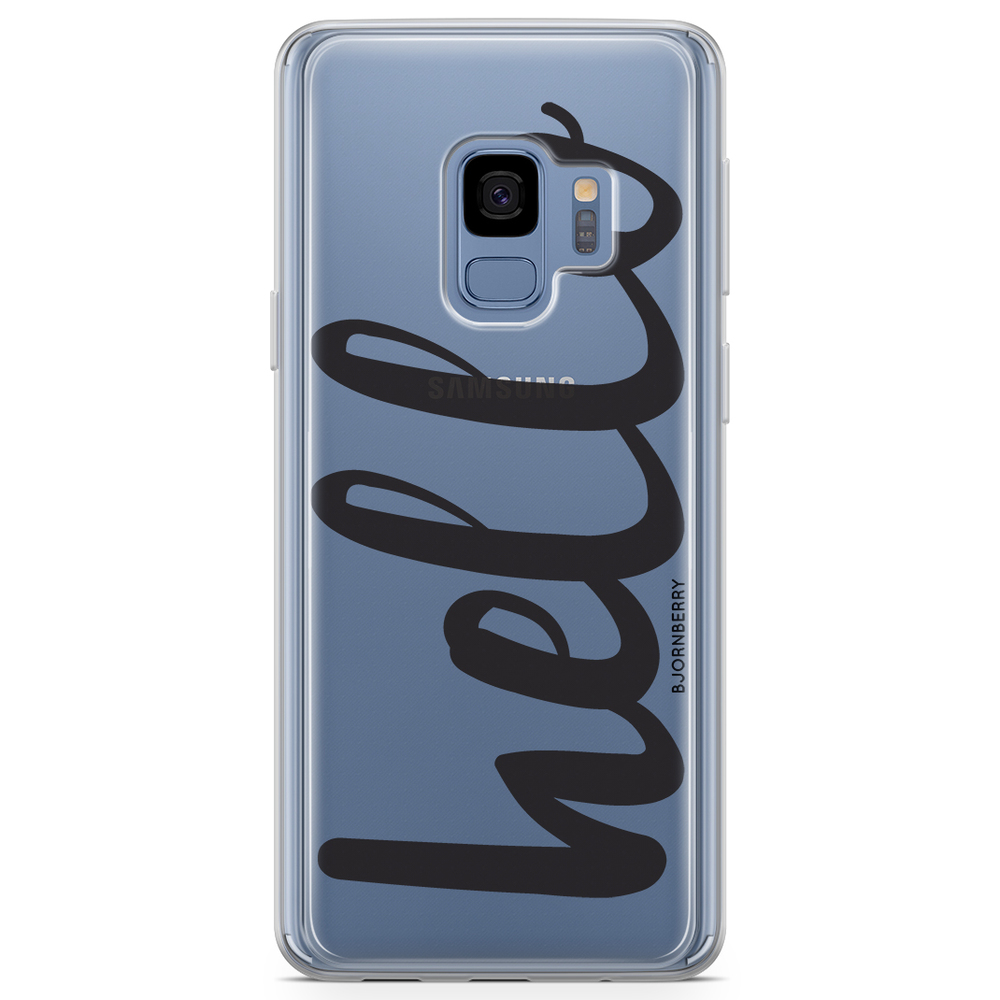 Samsung Galaxy S9 Fashion Case - Hello Black