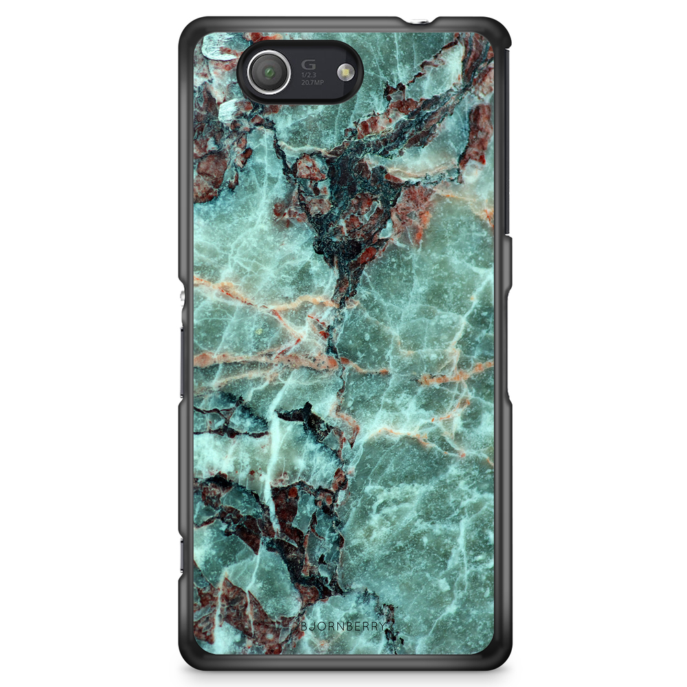 Sony Xperia Z3 Compact Case - Green Marble