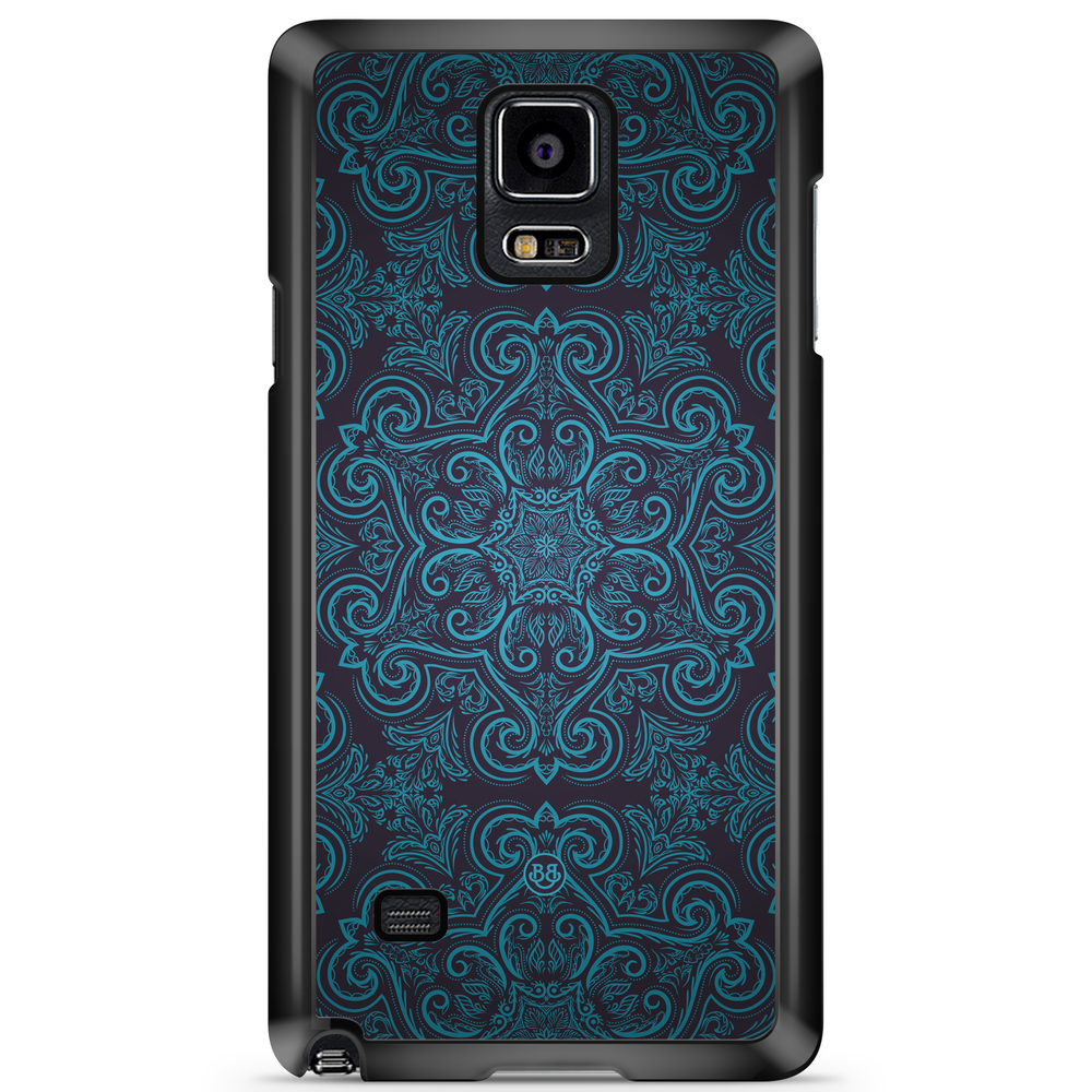 Samsung Galaxy Note 4 Case - Blue Retro Pattern