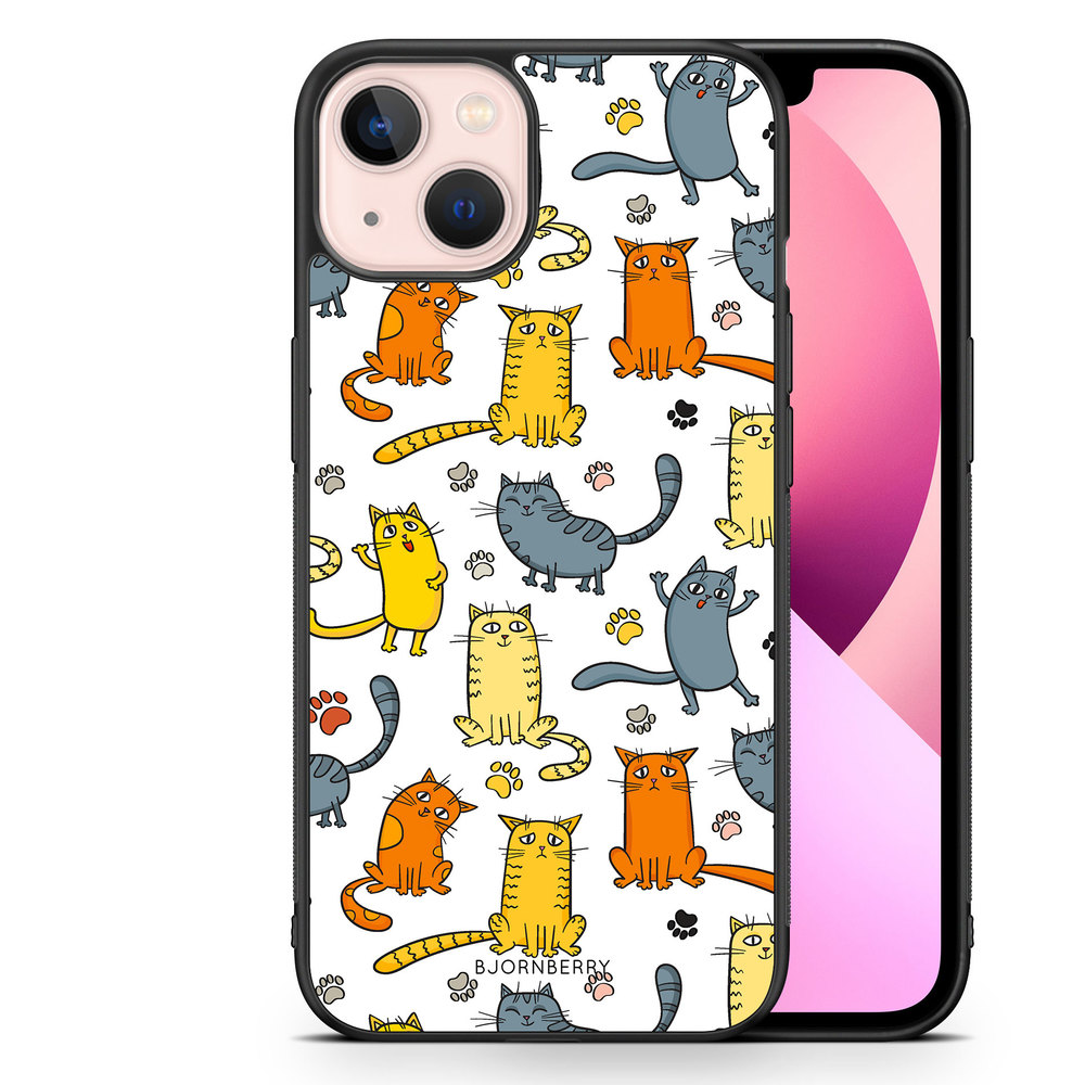 iPhone 13 Case - Cat Pattern