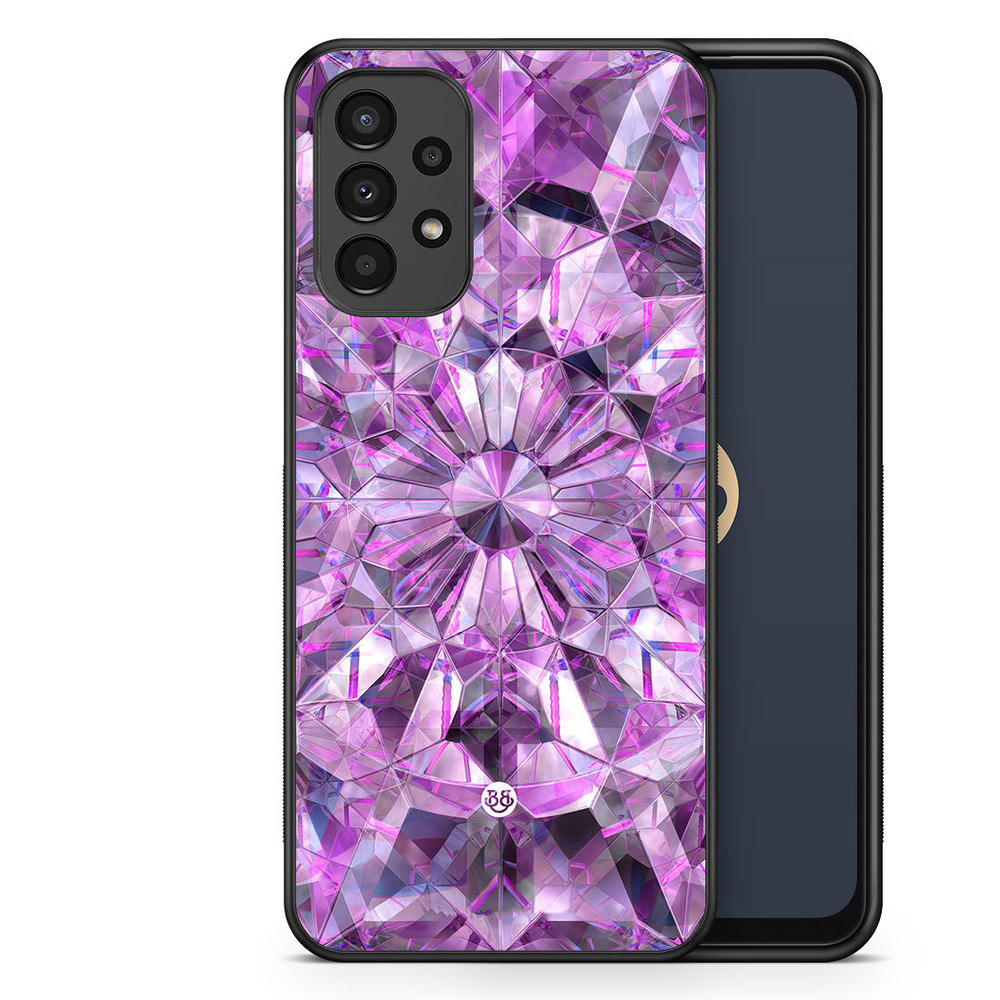 Samsung Galaxy A13 Case - Purple Crystals