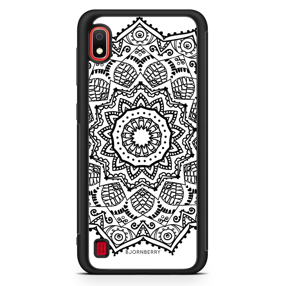 Samsung Galaxy A10 Case - Black Mandala