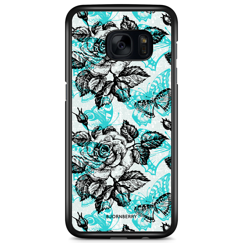 Samsung Galaxy S7 Edge Case - Roses & Butterflies