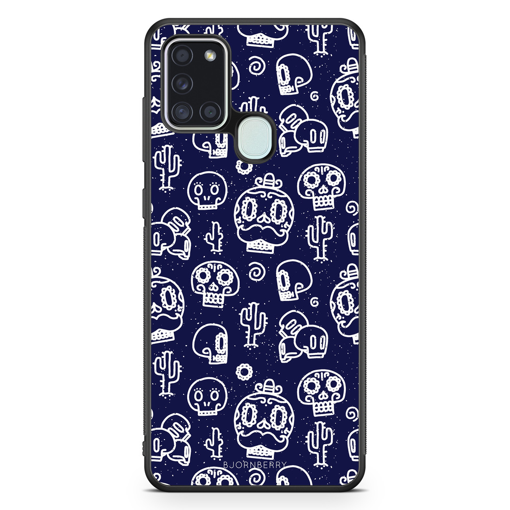 Samsung Galaxy A21s Case - Oldschool Skulls