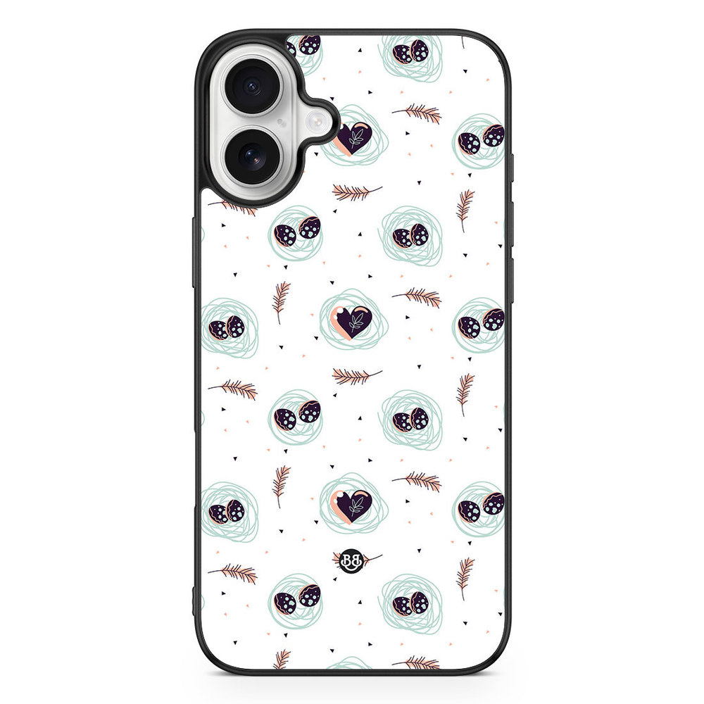 iPhone 16 Plus Case - Eggs and Hearts