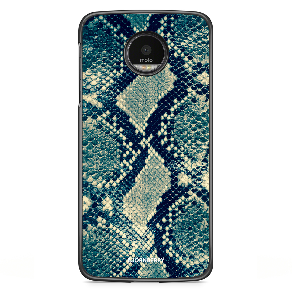 Motorola Moto G5S Plus Case - Blue Snakeskin