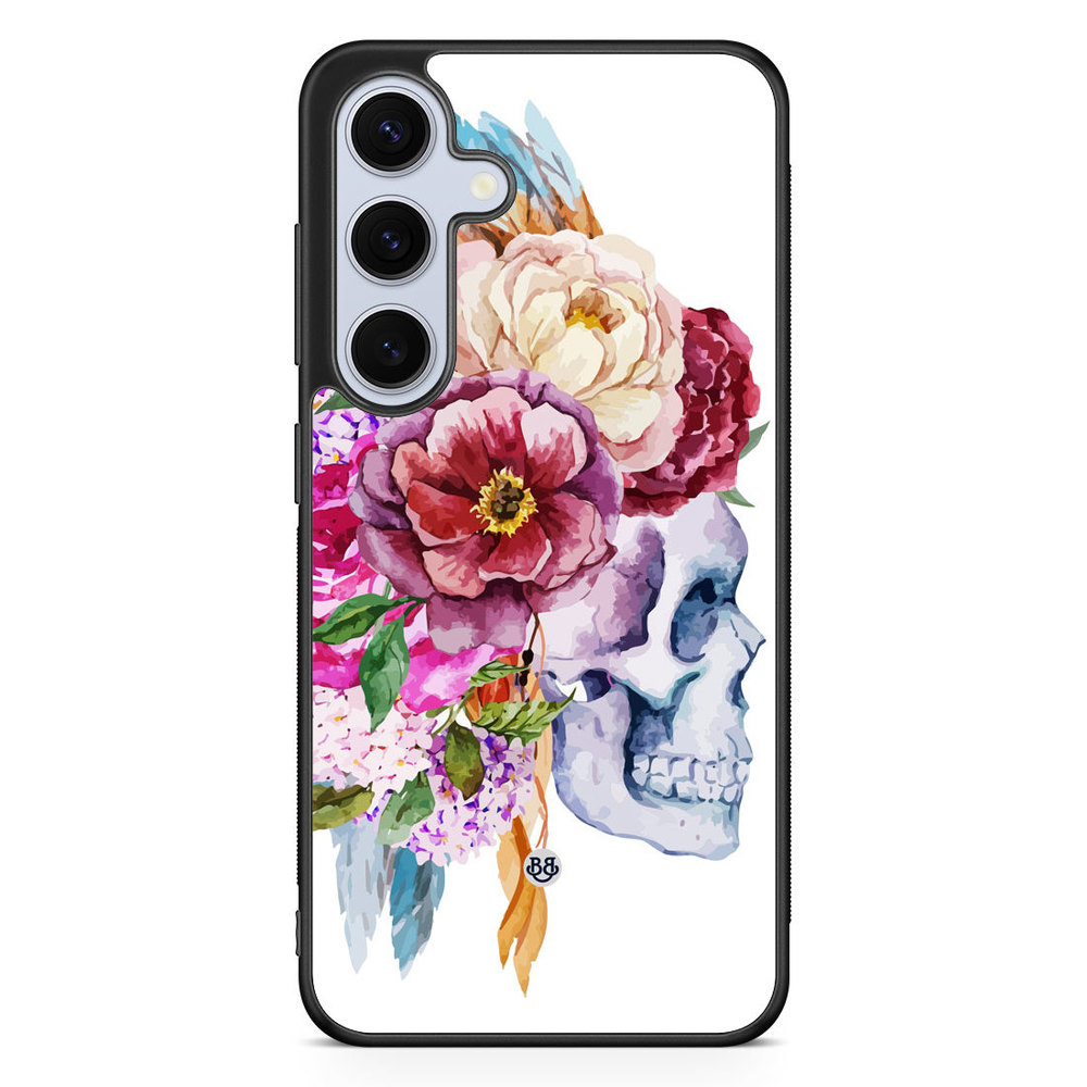 Samsung Galaxy S24 FE Case - Skull & Flowers