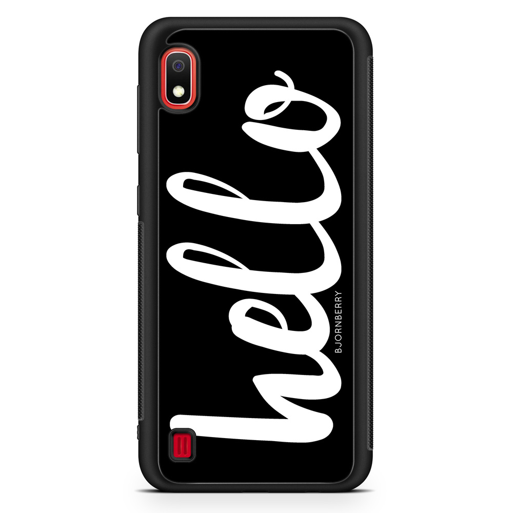 Samsung Galaxy A10 Case - Hello White