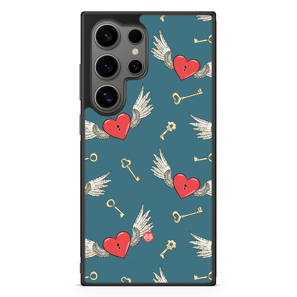 Samsung Galaxy S24 Ultra Case - Hearts and Wings