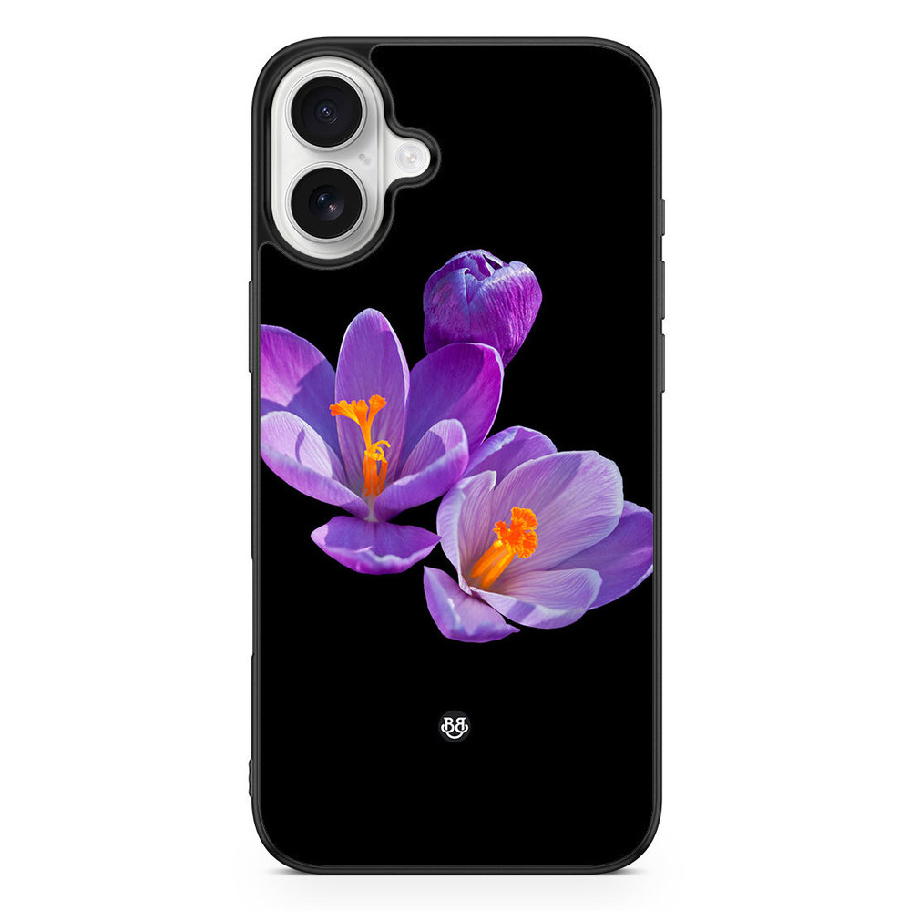 iPhone 16 Plus Case - Purple Flowers