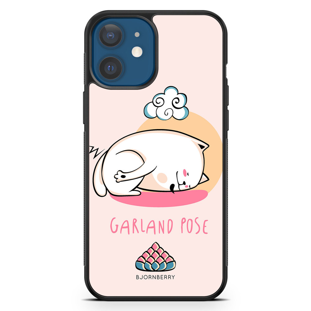 iPhone 12 Case - Yoga Cat Garland