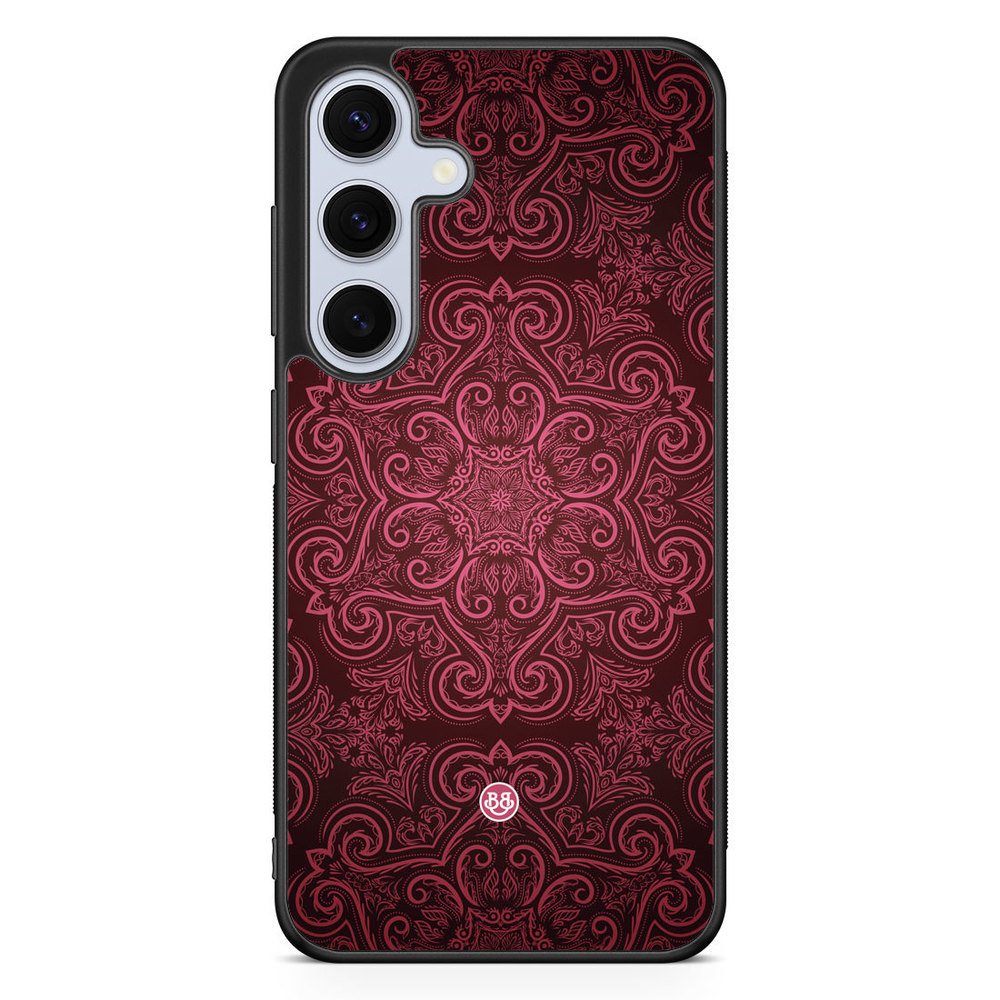 Samsung Galaxy S24 FE Case - Red Retro Pattern