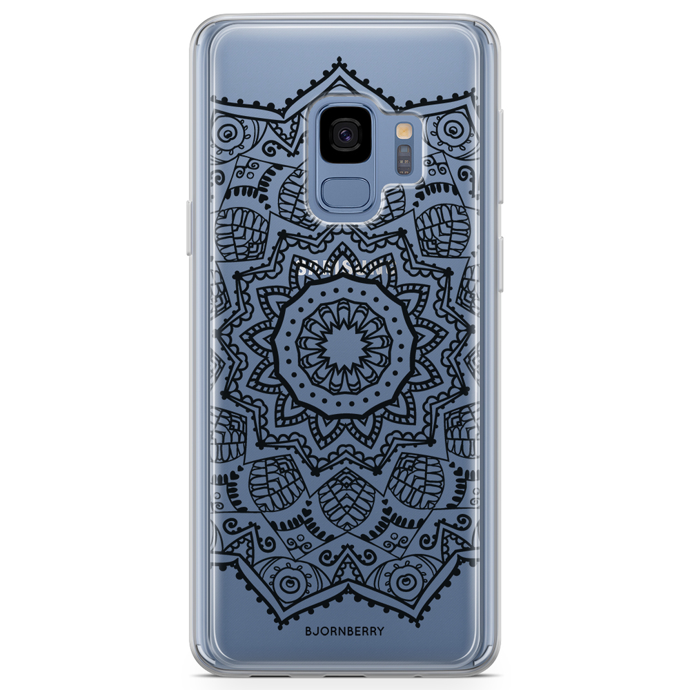 Samsung Galaxy S9 Fashion Case - Black Mandala