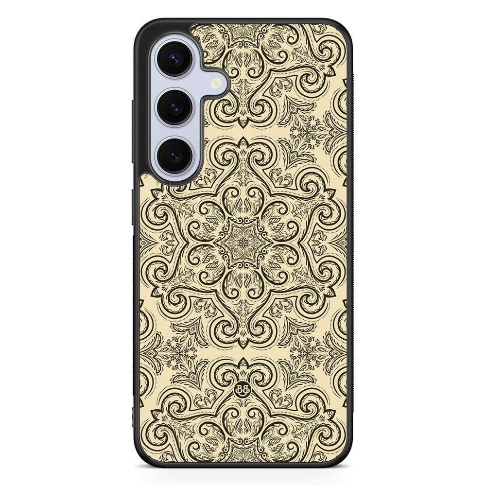Samsung Galaxy S24 FE Case - Beige Retro Pattern