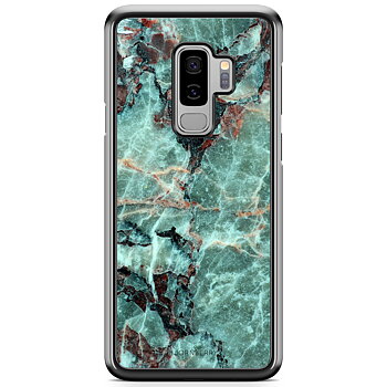 Samsung Galaxy S9 Plus Skal - Grön Marmor
